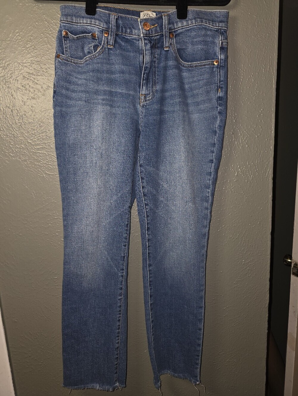 J.Crew Fair Trade Denim Blue Jeans Size 27 Cropped Ankle 26" Inseam